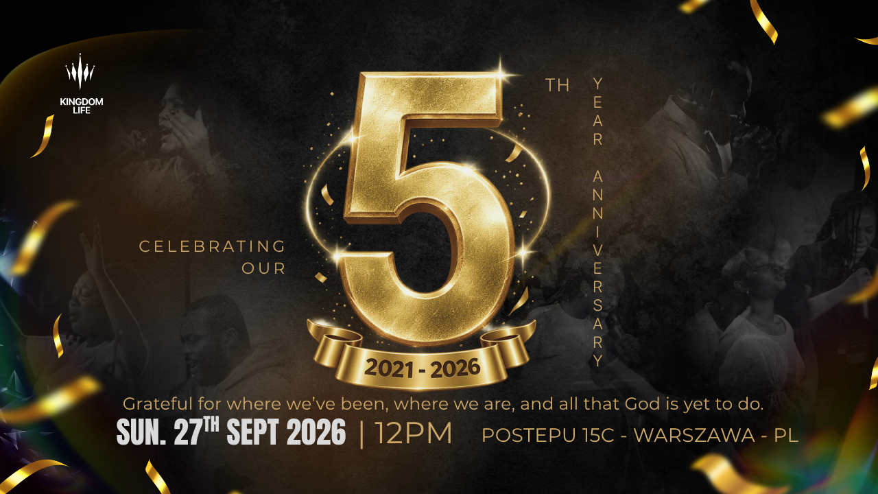 Kingdom Life 5th anniversary banner