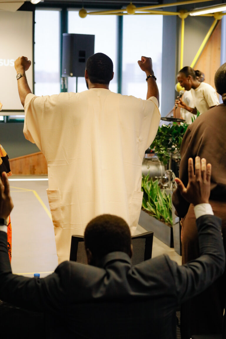 Hands raised in worship at Kingdom Life
