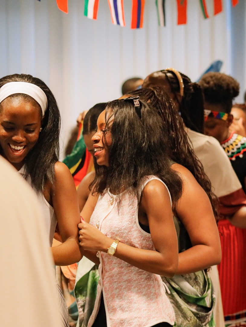 Women dancing during worship