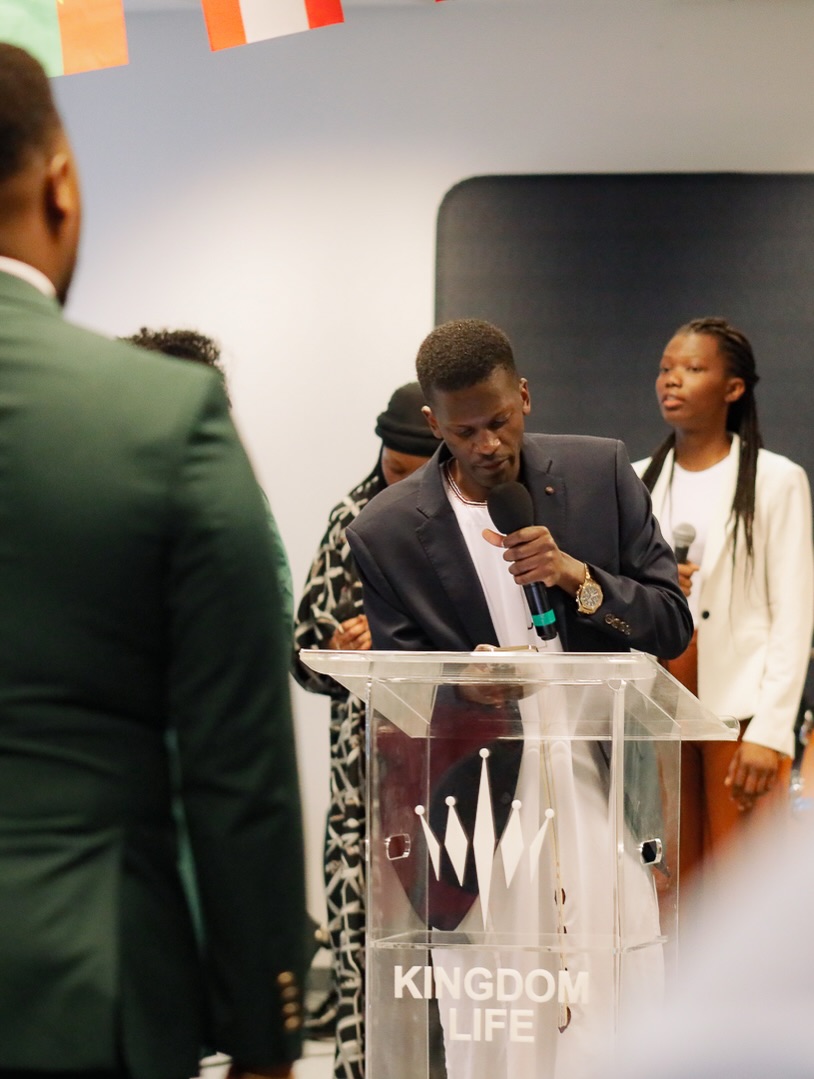 Prayer at the Kingdom Life lectern